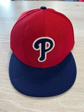 New Era Red and Black 59FIFTY Fitted Cap